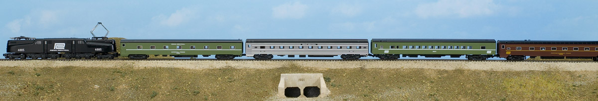Kato USA N scale Penn Centrals rainbow fleet passenger cars