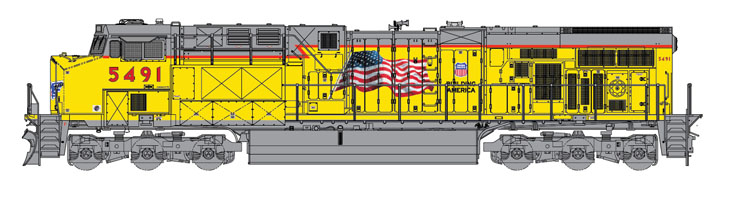 KatoUSANscaleGeneralElectricES44ACdiesellocomotive