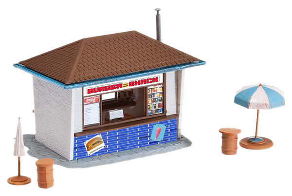 Model Power HO scale burger and shake stand