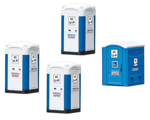Model Power HO scale portable bathrooms