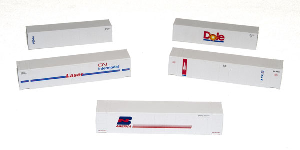 DeLuxe Innovations N scale Intermodal containers