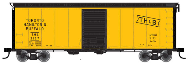 Atlas Model Railroad Co. HO scale 40-foot postwar boxcar with six-foot door