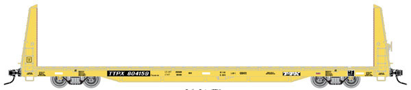 Atlas O 62-foot bulkhead flatcar