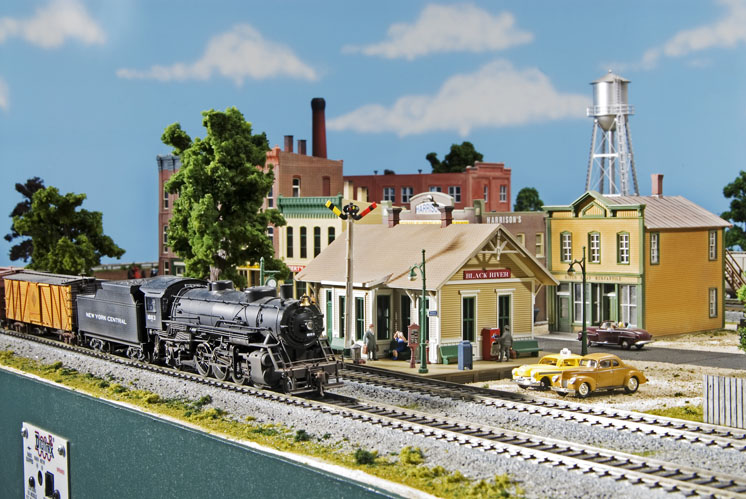 1950s Ohio HO scale model railroad layout
