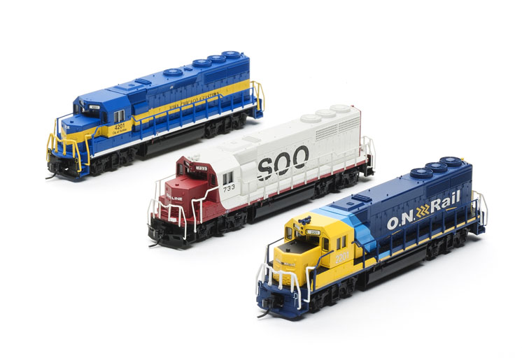 Atlas N scale Electro-Motive Division GP40 and GP40-2 diesel locomotives