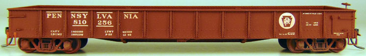 Funaro & Camerlengo HO scale Pennsylvania RR class G22 46-foot steel modernized gondola