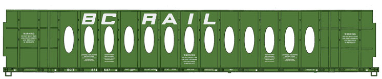 Wm. K. Walthers Inc. HO scale 72-foot center-beam flatcar