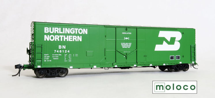 Moloco HO scale Fruit Growers Express 50-foot insulated boxcar