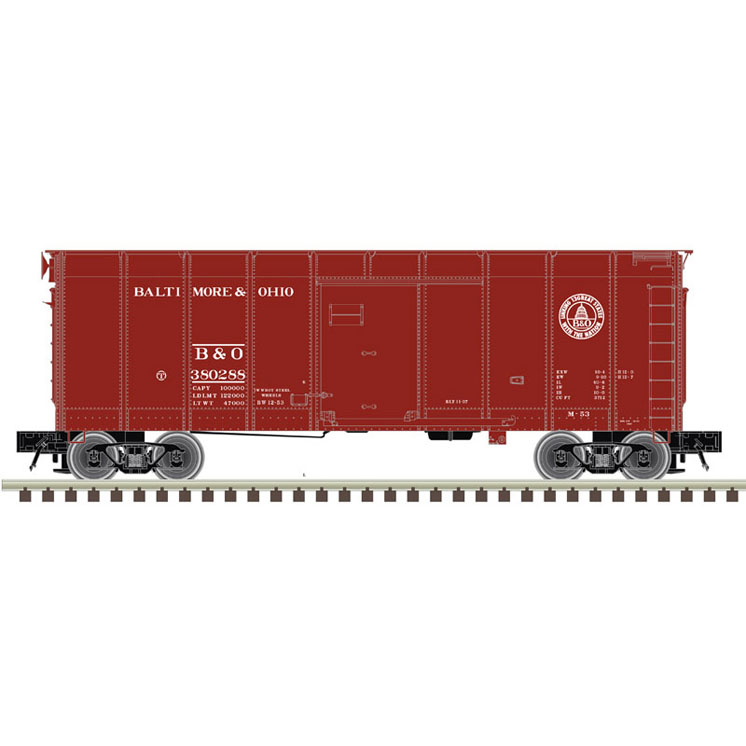 Atlas O Baltimore & Ohio 40-foot wagontop boxcar