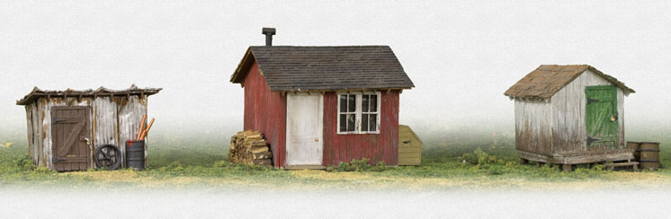 Woodland Scenics HO scale assorted structures