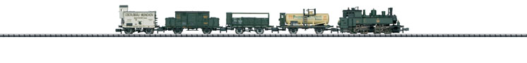 Märklin N scale Bavarian Freight Transport Train