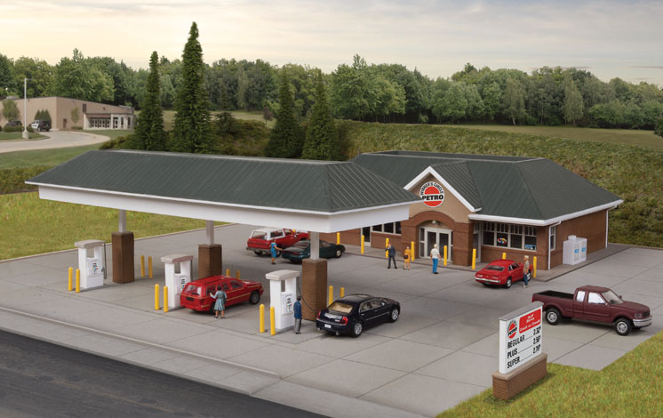 Wm. K. Walthers HO scale modern gas station