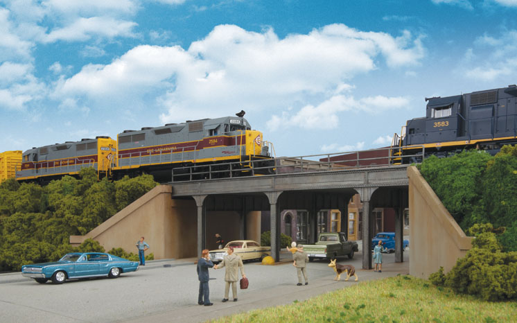 Wm. K. Walthers HO scale urban steel overpass