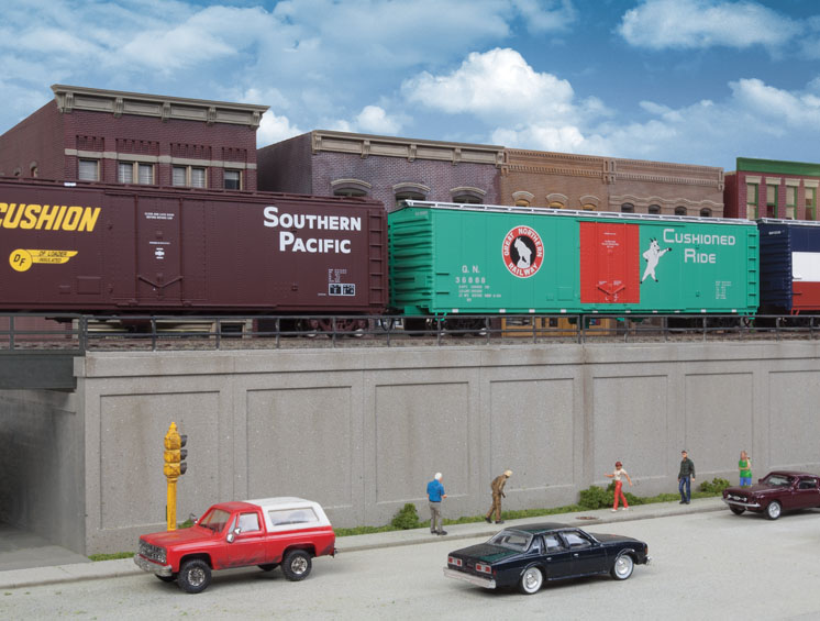 Wm. K. Walthers HO scale urban retaining wall