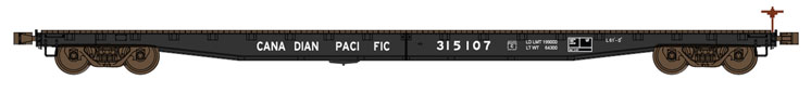 Wheels of Time HO scale Gunderson 62-foot plain-deck flatcars and look-alike cousins
