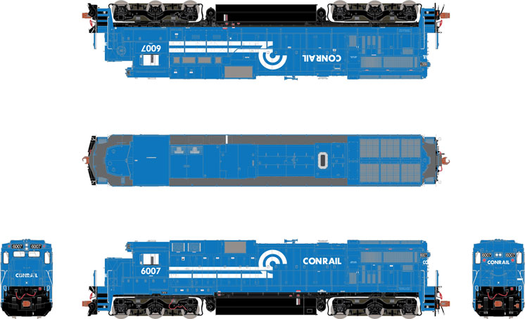 ScaleTrains.com HO scale General Electric C39-8 diesel locomotive
