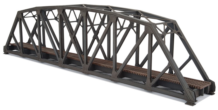 Wm. K. Walthers Inc. N scale single-track arched Pratt truss bridge