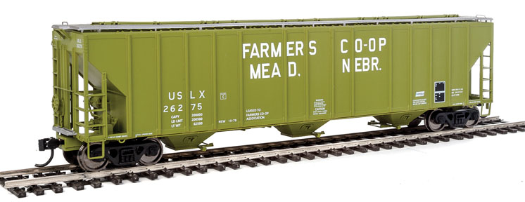 Wm. K. Walthers Inc. HO scale Evans 4,780-cubic-foot capacity three-bay covered hopper