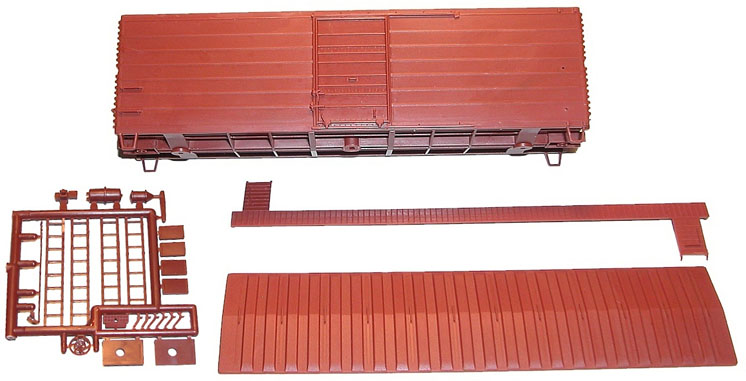 Accurail HO scale Milwaukee Road 40-foot ribbed-side boxcar
