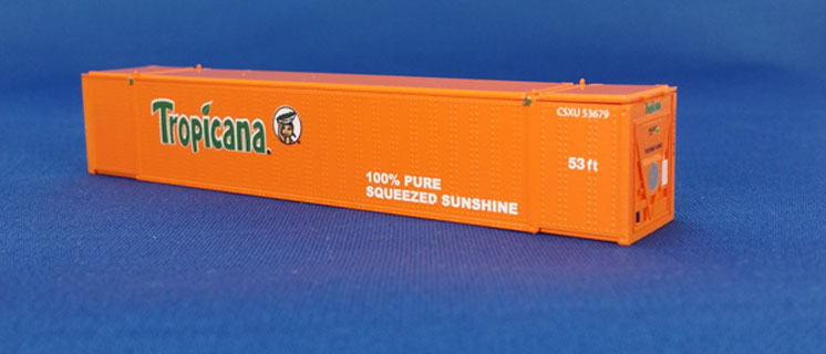 Con-Cor International N scale Tropicana intermodal containers