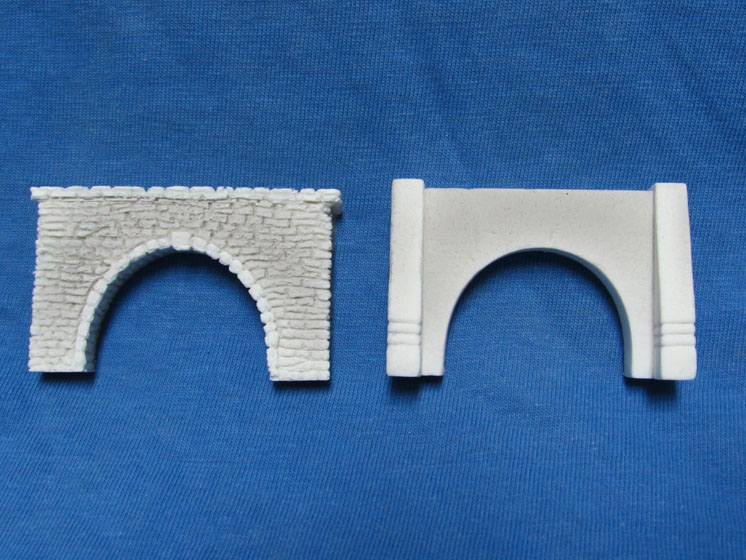 Pre-Size Model Specialties N scale auto tunnel portals