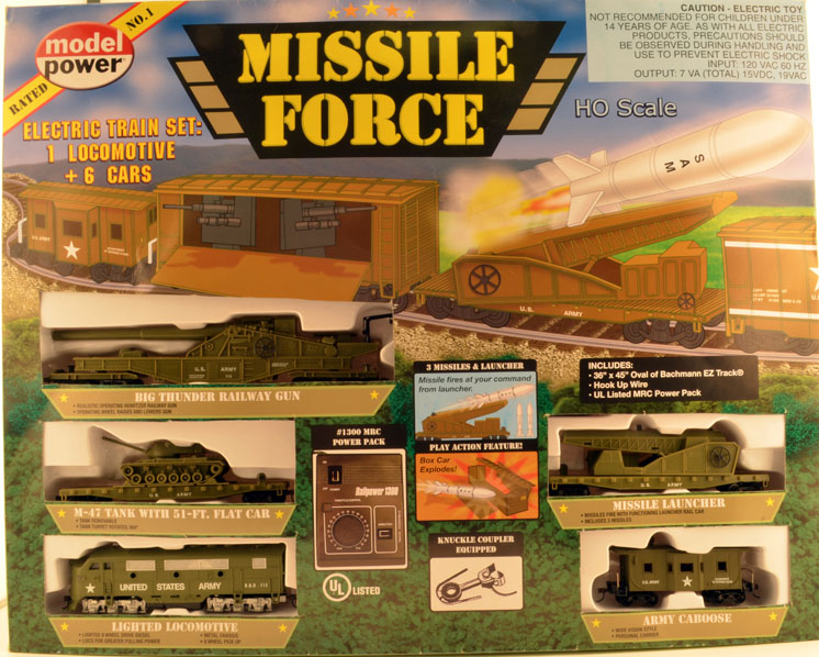 Model Power HO scale Missile Force train set