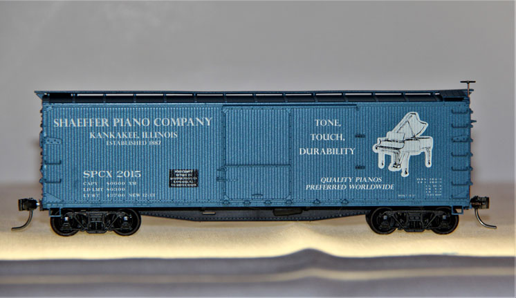 Shaeffer Piano Co. 40-foot double-sheathed boxcar