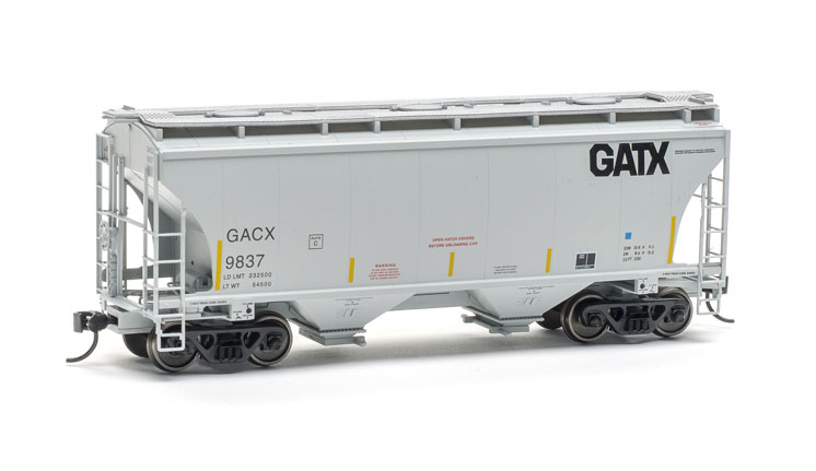 Wm. K. Walthers HO scale Trinity 3,281-cubic-foot-capacity two-bay covered hopper