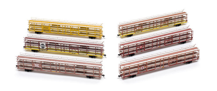 Athearn Trains N scale F89 tri-level auto rack railroad cars