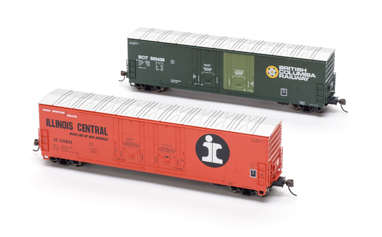 Atlas HO scale Evans 53-foot double plug-door boxcars