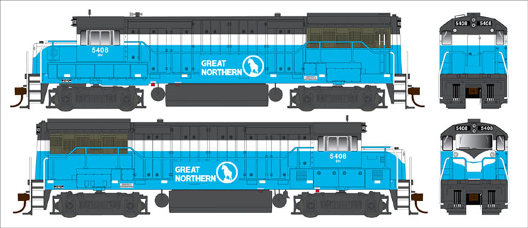 Bowser Trains HO scale GE U25B diesel locomotive