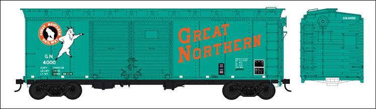 Bowser Trains HO scale 40-foot boxcar