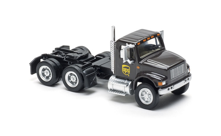 Wm. K. Walthers HO scale assorted UPS International 4900-series vehicles