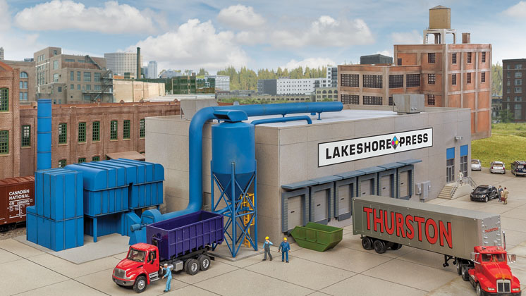 Wm. K. Walthers HO scale Modern printing plant