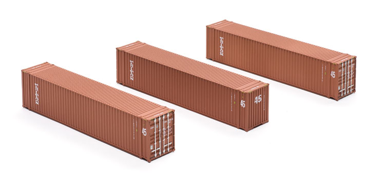 Atlas Model Railroad Co. HO scale 45-foot intermodal containers