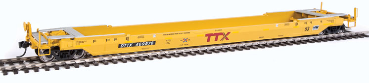 Wm. K. Walthers HO scale Gunderson rebuilt 53-foot all-purpose well car