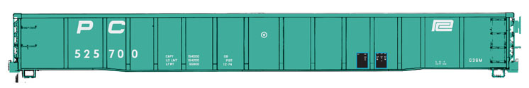 Wm. K. Walthers HO scale Thrall 53-foot smooth-side gondola