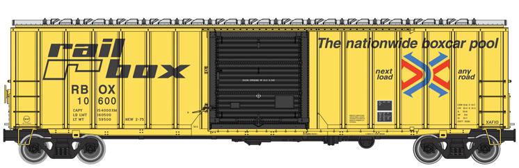 Wm. K. Walthers HO scale American Car & Foundry 50-foot exterior-post boxcar