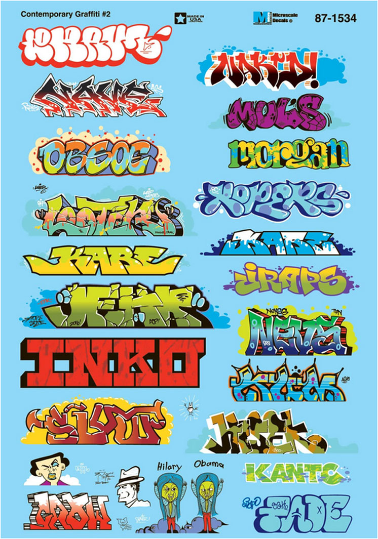 Microscale Contemporary graffiti no. 2