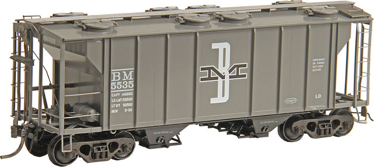 Kadee HO scale PS-2 two-bay covered hopper