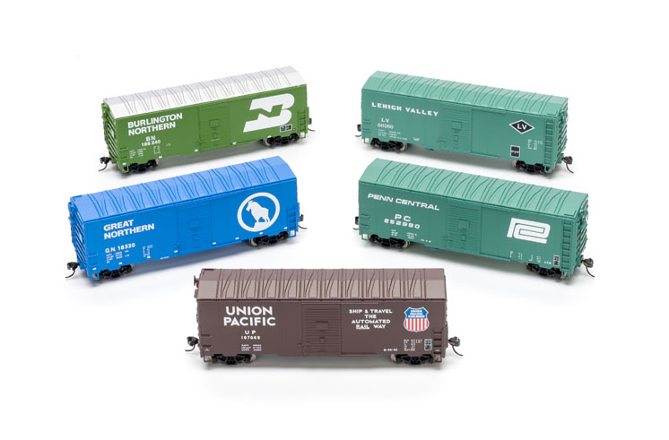 WalthersMainline HO scale 40-foot AAR modernized boxcars