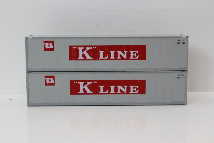 Jacksonville Terminal Co. N scale 40-foot standard height intermodal containers