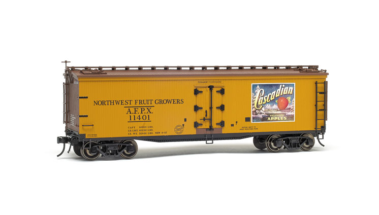 Atlas O O scale Northwest Fruit Growers reefer