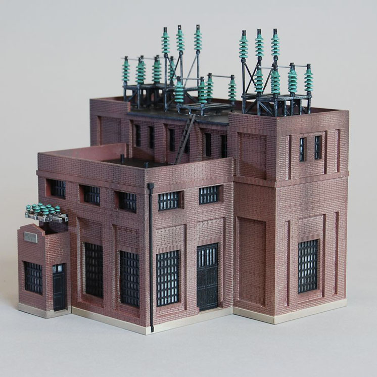 Custom Model Railroads HO scale Milwaukee Road substation no. 9