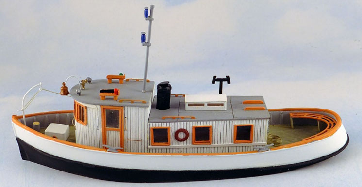 Sea Port Model Works HO scale 53-foot tug/pilot/yacht