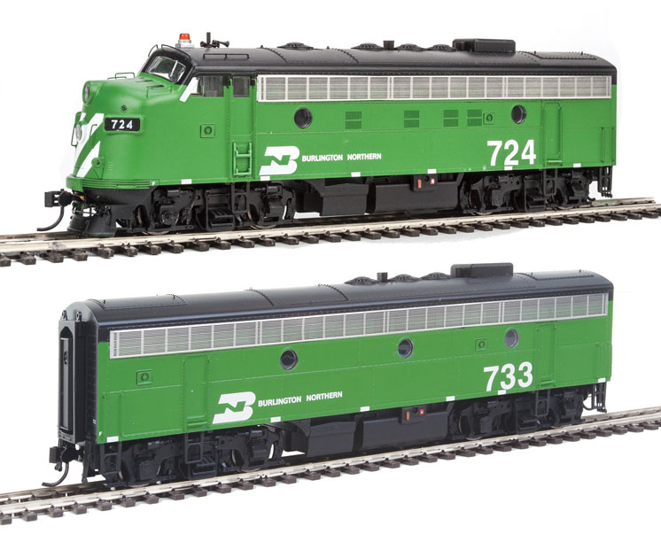 Wm. K. Walthers HO scale Electro-Motive Division F7A and F7B diesel locomotives