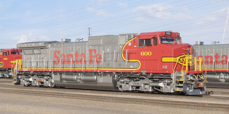 ScaleTrains.com HO scale General Electric Dash 9-44CW diesel locomotive. Pre-production sample shown.