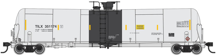 Wm. K. Walthers Inc. HO scale Trinity 30,145-gallon modified 55-foot tank car
