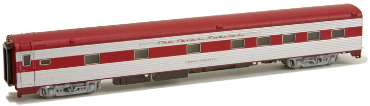 RailSmith Models N scale Missouri-Kansas-Texas Texas Special Pullman-Standard 10-roomette, 6-double-bedroom fluted-side lightweight sleeper