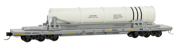 Micro-Trans Line Co. N scale Department of Defense 68-foot flatcar